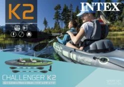 Intex Challenger K2 Opblaasbare Kajak - 2 Personen -Zwembadwinkel 1335 1900 68306np pkg 2022 300