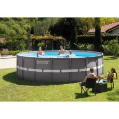 Intex Ultra Frame XTR Pool - 549 X 132 Cm - Met Zandfilterpomp En Accessoires -Zwembadwinkel 26332 in use 1