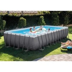 Intex Ultra Frame XTR Pool - 732 X 366 X 132 Cm - Met Zandfilterpomp En Accessoires -Zwembadwinkel 26362 in use