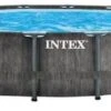 Intex Prism Frame Pool Greywood - 549 X 122 Cm – Met Filterpomp En Accessoires -Zwembadwinkel 417 1200 intex 26744