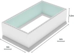 Polystyreen Zwembad Blokkenset High Density - 6,00 X 3,00 X 1,50 M -Zwembadwinkel 600x300 zij ps80 size 1