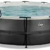 EXIT TOYS EXIT Black Leather Zwembad - 488 X 122 Cm - Met Zandfilterpomp En Trap -Zwembadwinkel 615 1200 exit 30 27 16 20 int 1