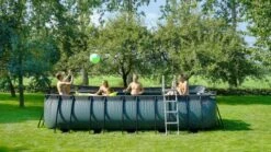 EXIT TOYS EXIT Wood Zwembad - 540 X 250 X 122 Cm - Met Zandfilterpomp En Trap -Zwembadwinkel 675 1200 exit 30 27 53 10 int 8