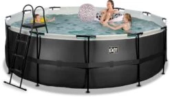 EXIT TOYS EXIT Black Leather Zwembad - 427 X 122 Cm - Met Zandfilterpomp En Trap -Zwembadwinkel 688 1200 exit 30 27 14 20 int 4