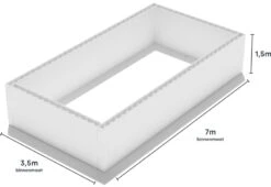 Polystyreen Zwembad Blokkenset - 7,00 X 3,50 X 1,50 M -Zwembadwinkel 700x350 zij size
