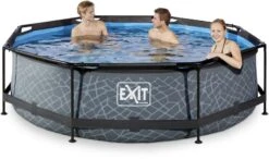 EXIT TOYS EXIT Stone Zwembad - 300 X 76 Cm - Met Filterpomp -Zwembadwinkel 711 1200 exit 30 12 10 00 int 4