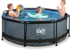 EXIT TOYS EXIT Stone Zwembad - 244 X 76 Cm - Met Filterpomp -Zwembadwinkel 851 1200 exit 30 12 08 00 int 3