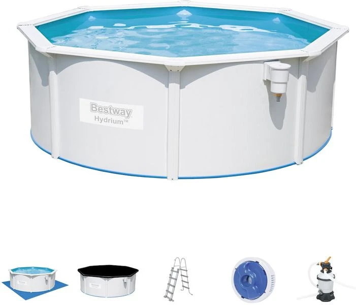Bestway Hydrium Alderney Metalen Zwembad Ø360 X 120 Cm 3 Bestway Hydrium Alderney Metalen Zwembad Ø360 X 120 Cm