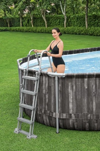 Bestway Power Steel Oval Zwembad - 610 X 366 X 122 Cm - Met Filterpomp En Accessoires - Image 12