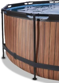 EXIT TOYS EXIT Wood Zwembad - 360 X 122 Cm - Met Zandfilterpomp En Trap -Zwembadwinkel 900 638 exit 30 27 12 10 int 3