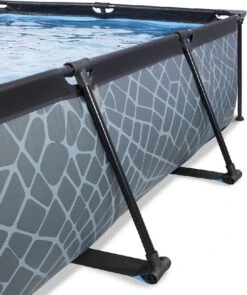 EXIT TOYS EXIT Stone Zwembad - 220 X 150 X 65 Cm - Met Filterpomp -Zwembadwinkel 900 753 exit 30 00 21 00 int 3