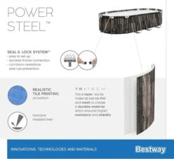 Bestway Power Steel Oval Zwembad - 610 X 366 X 122 Cm - Met Filterpomp En Accessoires -Zwembadwinkel 900 989 5611r 02 power steel