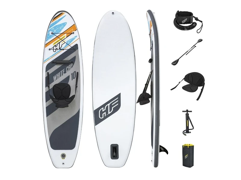 Hydro Force White Cap Opblaasbaar Supboard Set - Met Zitje 3 Hydro Force White Cap Opblaasbaar Supboard Set - Met Zitje