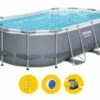 Bestway Power Steel Oval Zwembad - 427 X 250 X 100 Cm - Met Filterpomp En Accessoires -Zwembadwinkel bestwayzwembad 427x250x100cm