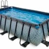 EXIT TOYS EXIT Stone Zwembad - 400 X 200 X 122 Cm - Met Zandfilterpomp En Trap -Zwembadwinkel exit stone zwembad 400 x 200 x 122 cm