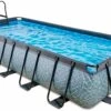 EXIT TOYS EXIT Stone Zwembad - 540 X 250 X 100 Cm - Met Zandfilterpomp En Trap -Zwembadwinkel exit stone zwembad 540 x 250 x 100 cm met zandfilterpomp en trap
