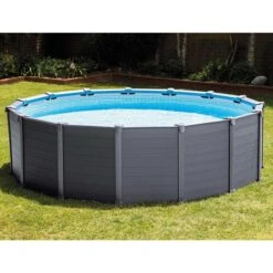 Intex Graphite Panel Pool - 478 X 124 Cm - Met Zandfilterpomp En Accessoires 9 Intex Graphite Panel Pool - 478 X 124 Cm - Met Zandfilterpomp En Accessoires -Zwembadwinkel graphite panel