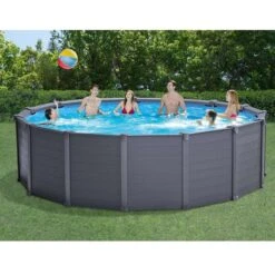Intex Graphite Panel Pool - 478 X 124 Cm - Met Zandfilterpomp En Accessoires 8 Intex Graphite Panel Pool - 478 X 124 Cm - Met Zandfilterpomp En Accessoires -Zwembadwinkel graphite panel pool1