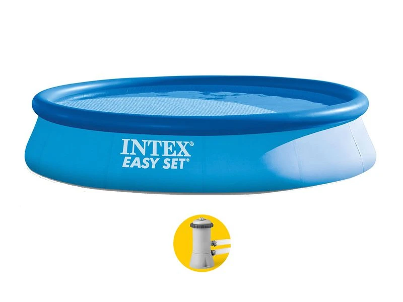 Intex Easy Set Pool - 396 X 84 Cm - Met Filterpomp 3 Intex Easy Set Pool - 396 X 84 Cm - Met Filterpomp