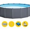Intex Graphite Panel Pool - 478 X 124 Cm - Met Zandfilterpomp En Accessoires 1 Intex Graphite Panel Pool - 478 X 124 Cm - Met Zandfilterpomp En Accessoires -Zwembadwinkel intex graphite panel pool 478 x 124 cm met zandfilterpomp en accessoires