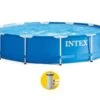 Intex Metal Frame Pool - 366 X 76 Cm - Met Filterpomp -Zwembadwinkel intex metal frame pool 366 x 76 cm met filterpomp 1
