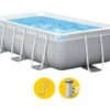 Intex Prism Frame Pool - 300 X 175 X 80 Cm - Met Filterpomp En Trap -Zwembadwinkel intex prism frame pool 300 x 175 x 80 cm met filterpomp en trap 1