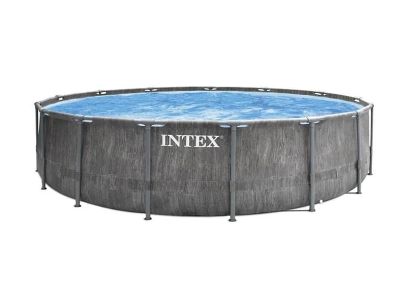 Intex Prism Frame Pool Greywood - 457 X 122 Cm – Met Filterpomp En Accessoires 3 Intex Prism Frame Pool Greywood - 457 X 122 Cm – Met Filterpomp En Accessoires