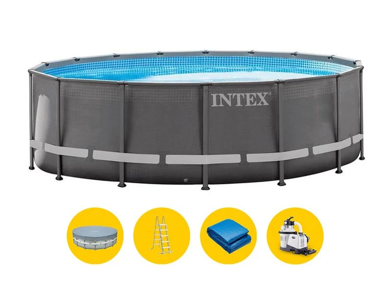 Intex Ultra Frame XTR Pool - 488 X 122 Cm - Met Zandfilterpomp En Accessoires